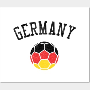 Germany Soccer Team Heritage Flag Posters and Art